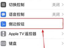 苹果按两下侧边按钮怎么关闭