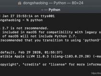 mac自带python吗