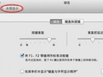 苹果电脑怎么关闭键盘功能键
